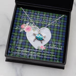 Sea Turtle Necklace Gift for My Beautiful Girlfriend Valentines Necklace Clan Campbell Argyll Ancient Tartan Blue Turtle Necklace
