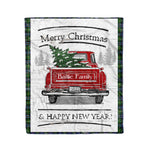 Tartan Blanket Vintage Red Truck with Christmas Tree Family Scottish Clan Baillie Hunting plaid blanket, red plaid blanket, buffalo plaid blanket, green plaid blanket, plaid fleece blanket, blue plaid blanket, red tartan blanket, tartan plaid blanket, black and white plaid blanket, , christmas plaid blanket, orange plaid blanket, tartan plaid throw blanket, pink plaid blanket, brown plaid blanket, buffalo check blanket