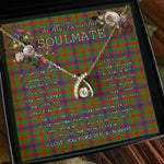 To My Beautiful Soulmate Necklace In Your Eyes I Have Found My Home Clan Kinninmont Tartan Wishbone Dancing Necklace