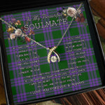 To My Beautiful Soulmate Necklace In Your Eyes I Have Found My Home Clan Elphinstone Tartan Wishbone Dancing Necklace