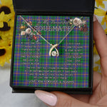 To My Beautiful Soulmate Necklace In Your Eyes I Have Found My Home Clan Carmichael Tartan Wishbone Dancing Necklace
