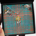 To My Beautiful Soulmate Sunflower Necklace In Your Eyes I Have Found My Home Clan Wilson Ancient Tartan Jewelry For Girlfriend