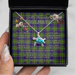 Sea Turtle Necklace To My Beautiful Soulmate Necklace In Your Eyes I Have Found My Home Clan Arnott Tartan Blue Turtle Necklace, Valentine Necklace Gift for Girlfriend Clan Mitchell Ancient Tartan Sunflower Pendant Necklace, Scottish Tartan Jewelry, valentine necklace, necklace girlfriend, necklace for wife, cute necklaces for girlfriend, jewelry for girlfriend, to my soulmate necklace, to my future wife necklace