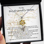 Sunflower Pendant Necklace - Mom Necklace, Mother-In-Law Necklace, To My Boyfriend's Mom Necklace, Gift For Boyfriend's Mom Mother's Day Necklace