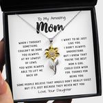 Necklace For Mom - To My Amazing Mom Necklace I Want To Be Just Like You Love Sunflower Pendant Necklace
