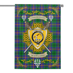 House Flag - Carmichael Irish Shield Celtic Cross Tartan Garden Flag St Patrick's Day Garden Flag
