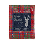 Scotstee Shop Tartan Plaid Christmas Fleece Blankets Clan Shaw Plaid Blanket