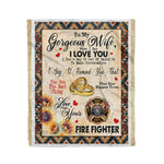 Scotstee Shop - Personalized To My Gorgeous Wife Sunflower Gifts Fleece Blanket