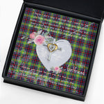 Gift For My Beautiful Girlfriend Necklace Valentine Necklace Clan Clephane Tartan Cross Dancing Necklace Scottish Tartan Jewelry