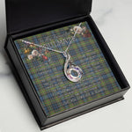 To My Beautiful Soulmate Necklace In Your Eyes I Have Found My Home Clan MacLellan Tartan Rising Phoenix Necklace