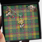 To My Beautiful Soulmate Sunflower Necklace In Your Eyes I Have Found My Home Clan MacMillan Ancient Tartan Jewelry For Girlfriend