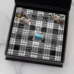 Sea Turtle Necklace To My Beautiful Soulmate Necklace In Your Eyes I Have Found My Home Clan MacFarlane Black & White Tartan Blue Turtle Necklace
