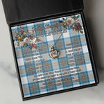 To My Beautiful Soulmate Necklace In Your Eyes I Have Found My Home Clan Stewart Muted Blue Tartan Crown Pendant Necklace