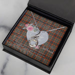 Rising Phoenix Necklace - Valentine Necklace Clan Innes Ancient Tartan Gift for Girlfriend, Gift for My Wife Rising Phoenix Necklace