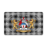 Doormat - Tartan Door Mat The Family Douglas Grey Welcome Mat, Plaid Doormat Scottish