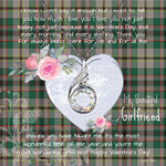 Rising Phoenix Necklace - Valentine Necklace Clan Craig Ancient Tartan Gift for Girlfriend, Gift for My Wife Rising Phoenix Necklace