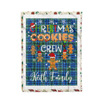 Personalized Gift Tartan Plaid Blanket Clan Keith With Christmas Cookie Baking Crew Christmas Gift Blanket, Plaid Blanket, Christmas Fleece Blanket, Christmas Blanket, Tartan Blanket, Scottish Blanket, Scotland Blanket, Family Name Blanket, Custom Blanket, Personalized Blanket