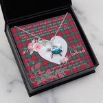 Sea Turtle Necklace Gift for My Beautiful Girlfriend Valentines Necklace Clan Fraser of Altyre Tartan Blue Turtle Necklace
