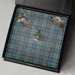 To My Beautiful Soulmate In Your Eyes I Have Found My Home Clan Leslie Hunting Tartan Crown Pendant Necklace