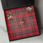 To My Beautiful Soulmate Necklace In Your Eyes I Have Found My Home Clan MacGillivray Tartan Crown Pendant Necklace