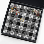 To My Beautiful Soulmate Necklace In Your Eyes I Have Found My Home Clan MacFarlane Black & White Tartan Cross Dancing Necklace