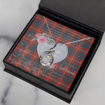 Rising Phoenix Necklace - Valentine Necklace Clan Hamilton Ancient Tartan Gift for Girlfriend, Gift for My Wife Rising Phoenix Necklace