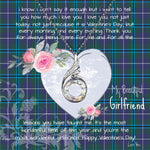 Rising Phoenix Necklace - Valentine Necklace Clan Douglas Tartan Gift for Girlfriend, Gift for My Wife Rising Phoenix Necklace