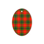 Turnbull Tartan Oval Ornaments, Christmas Tree Ornament, Plaid Christmas Ornaments, Ceramic Oval Christmas Tree Decoration, Tartan Oval Ornaments, Christmas Tree Ornament, Plaid Christmas Ornaments, Ceramic Oval Christmas Tree Decoration