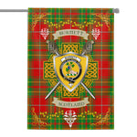 House Flag - Burnett Ancient Irish Shield Celtic Cross Tartan Garden Flag St Patrick's Day Garden Flag