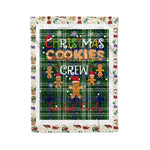 Personalized Gift Tartan Plaid Blanket Clan Tweedside With Christmas Cookie Baking Crew Christmas Gift Blanket, Plaid Blanket, Christmas Fleece Blanket, Christmas Blanket, Tartan Blanket, Scottish Blanket, Scotland Blanket, Family Name Blanket, Custom Blanket, Personalized Blanket