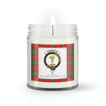 Soy Wax Candle - Buffalo Plaid Candle Clan Crest Badge Chisholm Tartan Plaid Soy Wax Candle, oil candle, candle handmade, wax candle, soy wax, nature wax, natural soy wax, natural soy candles, natural candle