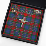 To My Beautiful Soulmate Necklace In Your Eyes I Have Found My Home Clan Mar Tartan Cross Dancing Necklace
