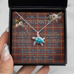 Sea Turtle Necklace To My Beautiful Soulmate Necklace In Your Eyes I Have Found My Home Clan Ainslie Tartan Blue Turtle Necklace, Valentine Necklace Gift for Girlfriend Clan Mitchell Ancient Tartan Sunflower Pendant Necklace, Scottish Tartan Jewelry, valentine necklace, necklace girlfriend, necklace for wife, cute necklaces for girlfriend, jewelry for girlfriend, to my soulmate necklace, to my future wife necklace