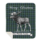 Scotstee Shop Plaid Tartan Blanket With Moose Clan Melville Plaid Blanket, plaid blanket australia,plaid blanket canada,plaid christmas blanket,plaid fleece sherpa blanket,plaid sherpa blanket canada,plaid sherpa blanket lipstick,plaid sherpa blanket pink,plaid sherpa blanket queen