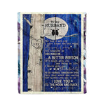 Scotstee Shop - Personalized Gift Wife Art To Love Quote For Husband Gift Idea, Husband Birthday Loved Fleece Blanket
