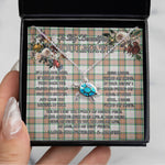 Opal Turtle Necklace - To My Beautiful Soulmate - In Your Eyes I Have Found My Home Clan Grant of Auchnarrow Tartan Forever Love Necklace