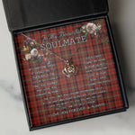 To My Beautiful Soulmate Necklace In Your Eyes I Have Found My Home Clan Davis Tartan Crown Pendant Necklace