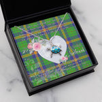 Sea Turtle Necklace Gift for My Beautiful Girlfriend Valentines Necklace Clan New Mexico Tartan Blue Turtle Necklace
