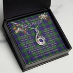 To My Beautiful Soulmate Necklace In Your Eyes I Have Found My Home Clan MacKinlay Modern Tartan Rising Phoenix Necklace