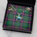 Sea Turtle Necklace To My Beautiful Soulmate Necklace In Your Eyes I Have Found My Home Clan Young Tartan Blue Turtle Necklace
