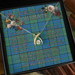 To My Beautiful Soulmate Necklace In Your Eyes I Have Found My Home Clan Lockhart Tartan Wishbone Dancing Necklace