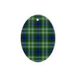 Tweedside Tartan Oval Ornaments, Christmas Tree Ornament, Plaid Christmas Ornaments, Ceramic Oval Christmas Tree Decoration, Tartan Oval Ornaments, Christmas Tree Ornament, Plaid Christmas Ornaments, Ceramic Oval Christmas Tree Decoration