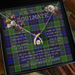 To My Beautiful Soulmate Necklace In Your Eyes I Have Found My Home Clan Newman Tartan Wishbone Dancing Necklace