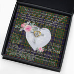 Gift For My Beautiful Girlfriend Necklace Valentine Necklace Clan MacMillan Hunting Modern Tartan Cross Dancing Necklace Scottish Tartan Jewelry