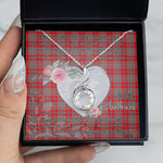Rising Phoenix Necklace - Valentine Necklace Clan Moubray Tartan Gift for Girlfriend, Gift for My Wife Rising Phoenix Necklace