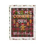 Personalized Gift Tartan Plaid Blanket Clan Blackford With Christmas Cookie Baking Crew Christmas Gift Blanket, Plaid Blanket, Christmas Fleece Blanket, Christmas Blanket, Tartan Blanket, Scottish Blanket, Scotland Blanket, Family Name Blanket, Custom Blanket, Personalized Blanket