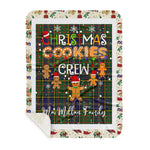 Personalized Gift Tartan Plaid Blanket Clan MacMillan Hunting Modern With Christmas Cookie Baking Crew Christmas Gift Sherpa Blanket, tartan sherpa blanket,buffalo plaid sherpa blanket,christmas sherpa blanket,Christmas Throw Blanket,green plaid sherpa blanket,green sherpa blanket