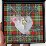 Gift For My Beautiful Girlfriend Necklace Valentine Necklace Clan Dundee Tartan Cross Dancing Necklace Scottish Tartan Jewelry