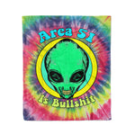 Scotstee Shop - Scotstee Shop Blanket Alien - Area 51 Is Bullshit Rainbow Hippie Fleece Blanket