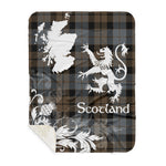 Sherpa Blanket - Tartan Blanket Thistle and Lion Scottish Clan MacKay Weathered Plaid Blanket, plaid sherpa blanket queen,purple sherpa blanket,queen sherpa blanket,queen size sherpa blanket,red sherpa blanket,scottish tartan blankets,sherpa blanket,sherpa christmas blanket